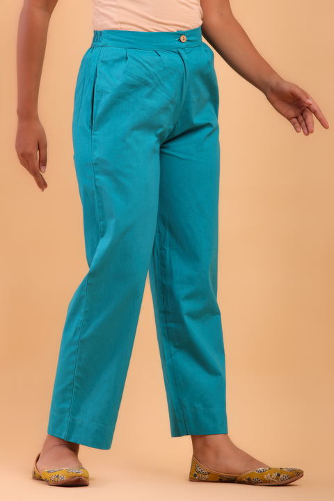 Turquoise Straight Pant
