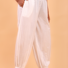 White Afghani Pant