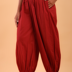 Vermillion Red Afghani Pant