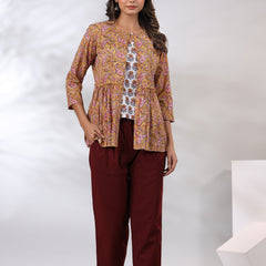 Biscotti Brown Double Top