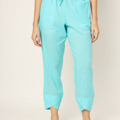 Cyan Tulip Pants