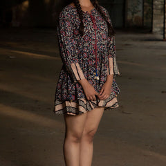 Shuddhi Kalamkari And Beige Top