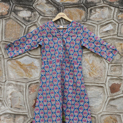 Cobalt Blue & Rouge Pink Dress