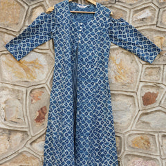 Indigo Blue A line kurta