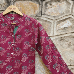 Mulbery Purple Straight Kurta