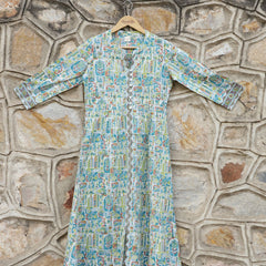 Cerulean Blue Aline Kurta