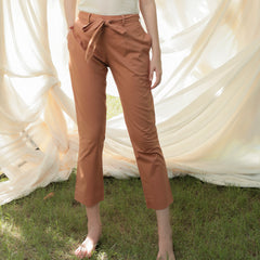 Shuddhi Biscuit Brown Straight pants