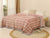 Peach, Pink and BlueReversible Quilted Bed Razai