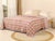Off White and Peach Dohar Reversible Bed Spreader