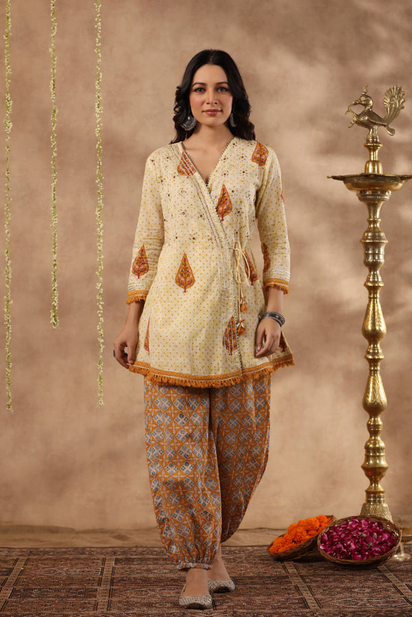 Shuddhi Yellow and Mustard 2 piece set