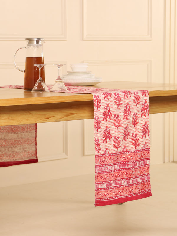 Red and Pink Table Runner