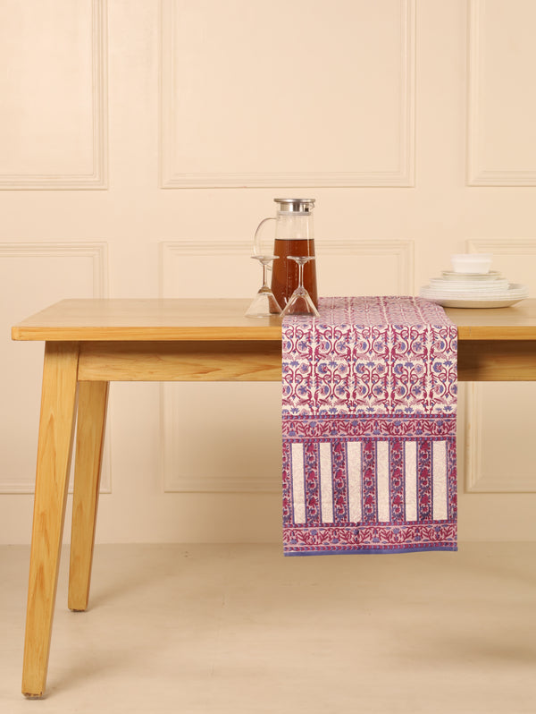 Blue and Purple Table Runner