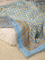 Camel and blue color Single Bed Reversible Quilted Razai