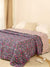 Purple and Pink Reversible Quilted Bed Razai