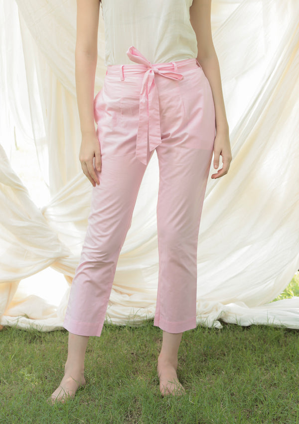 Shuddhi Baby pink Straight pants