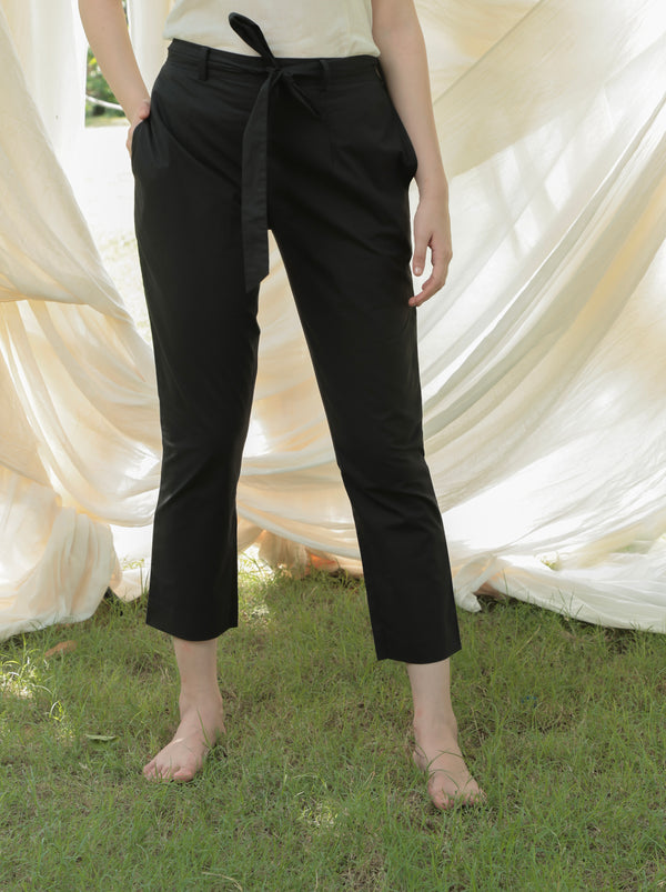 Shuddhi Black  Straight pants