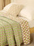 Light Green Reversible Quilted Bed Razai