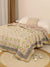 Green and Yellow Reversible Quilted Bed Razai