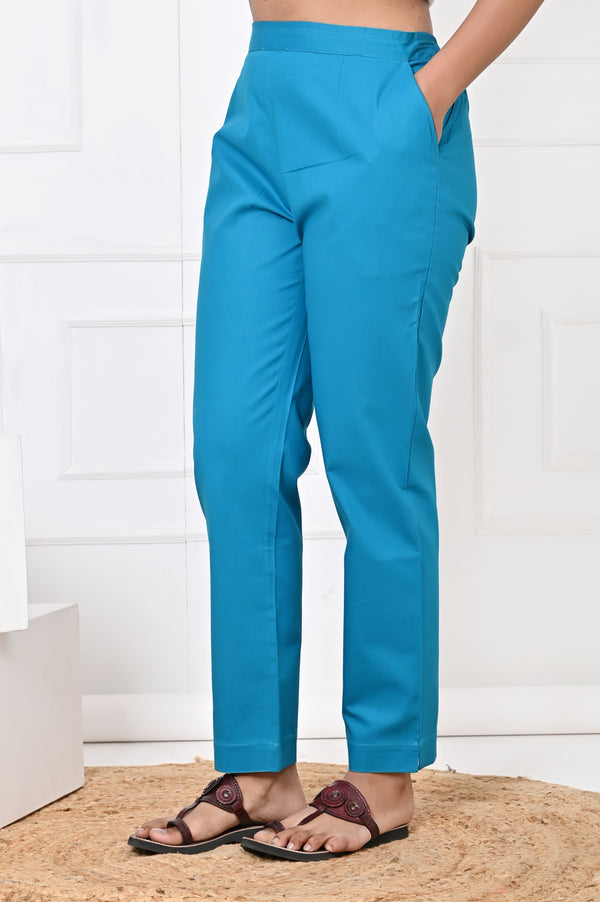 Turquoise Straight Pant