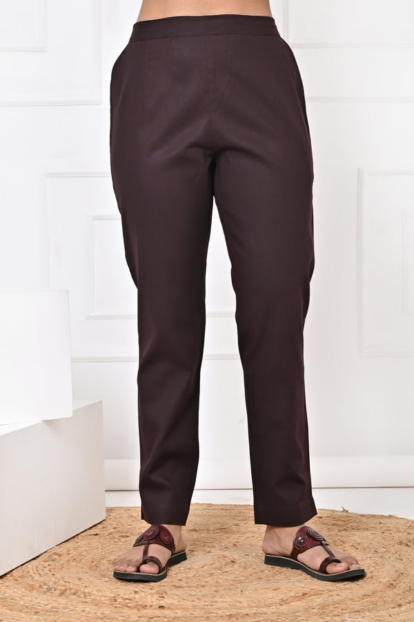 Brown Straight Pant