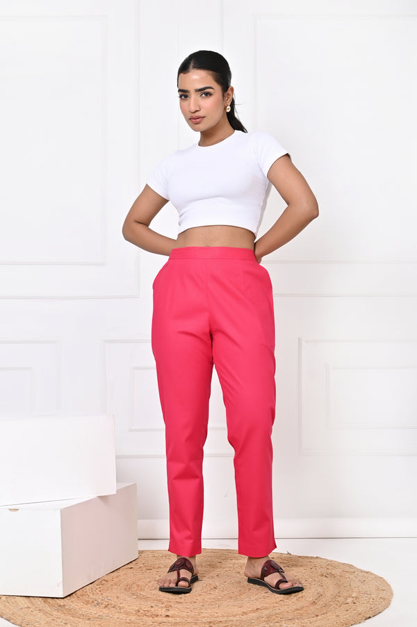 Hot Pink Straight Pant