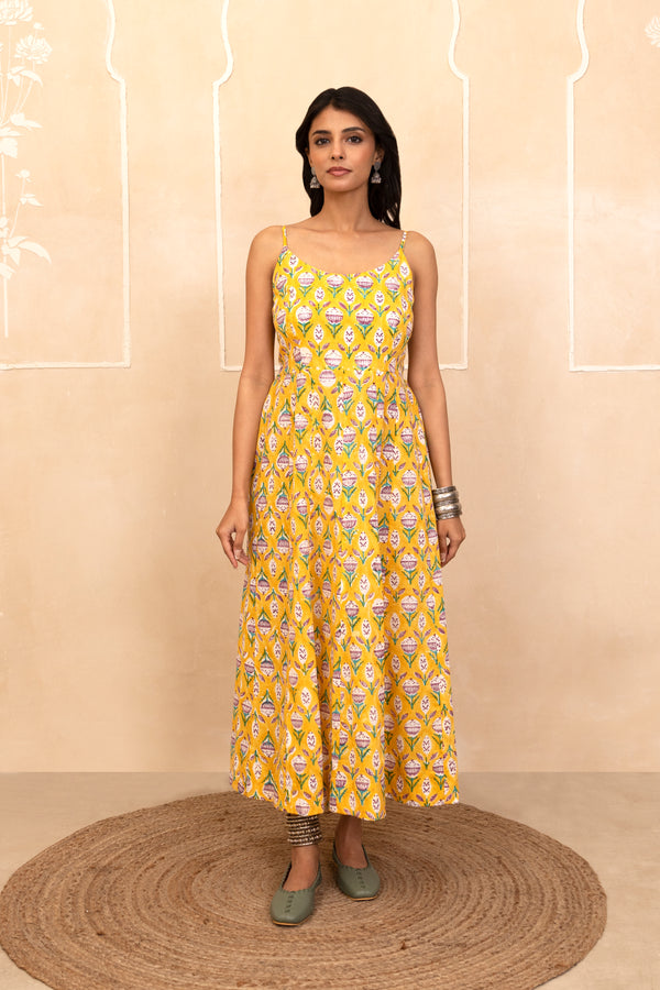 Yellow Spaghetti Dress