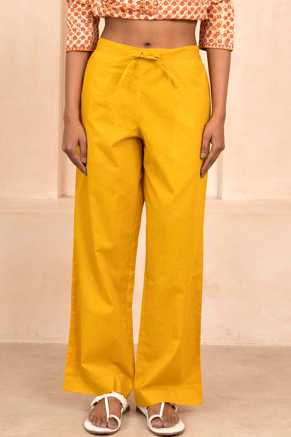 Golden Yellow Palazzo Pant