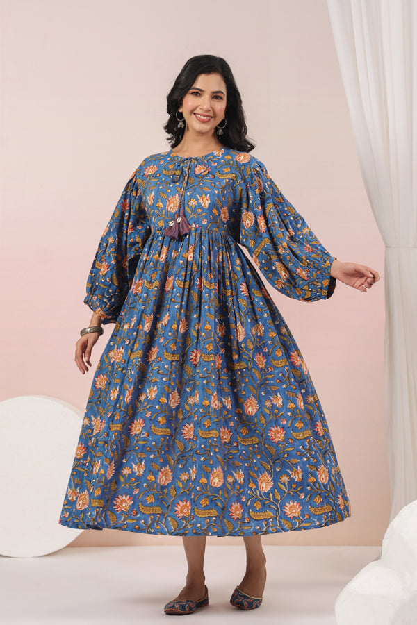 Shuddhi blue bohemian dress