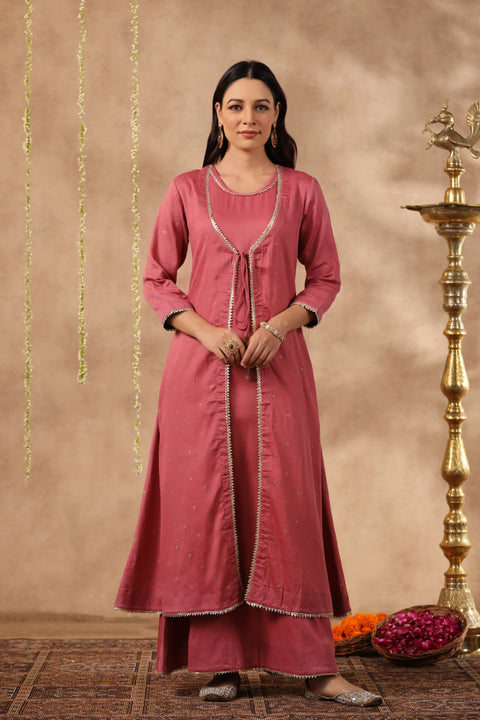 Shuddhi Mauve double dress