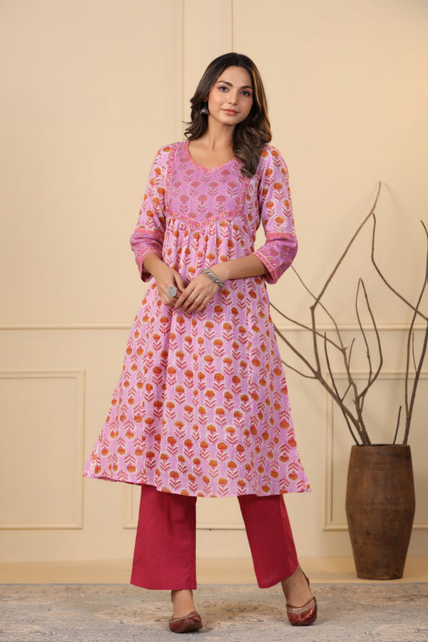 Taffy Pink Kurta