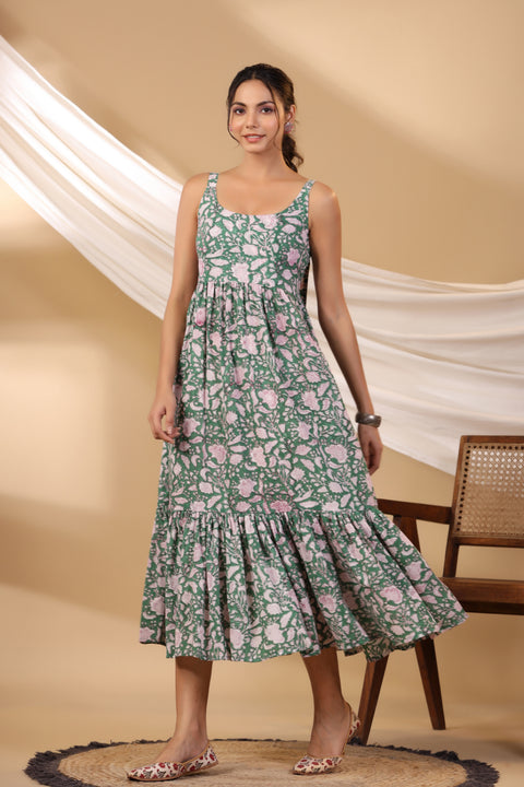 Forest Green Spegatie Dress