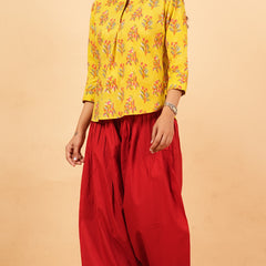 Vermillion Red Farsi Pant