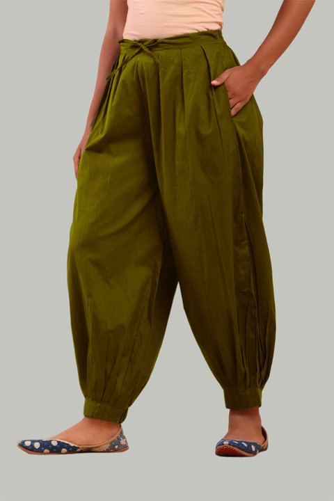 Olive Green /Mehendi Afghani Pants