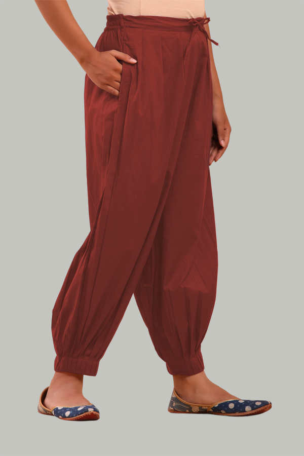 Maroon Afghani Pant