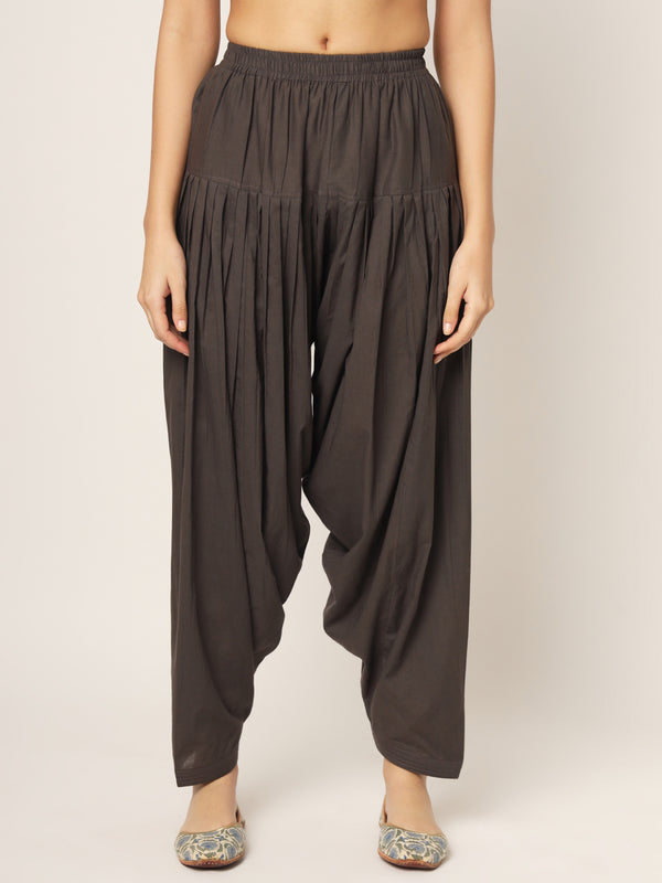 Charcoal Grey Patiala Pant