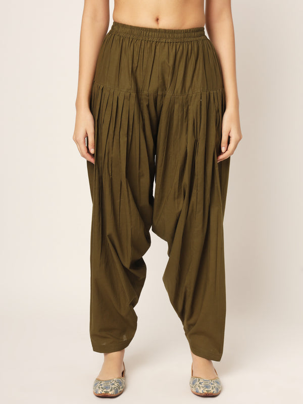 Olive Green/Mehendi Patiala Pant