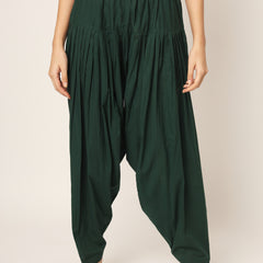 Bottle Green Patiala Pant