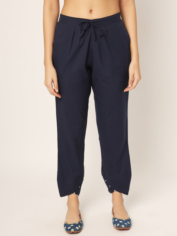 Navy Blue Tulip Pants