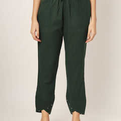 Bottle Green Tulip Pants