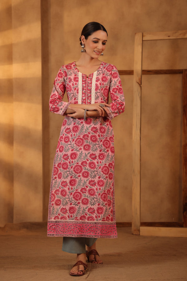 Magenta Pink Kurta