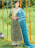 Shuddhi Green And Orange Anarkali And Duppatta Set