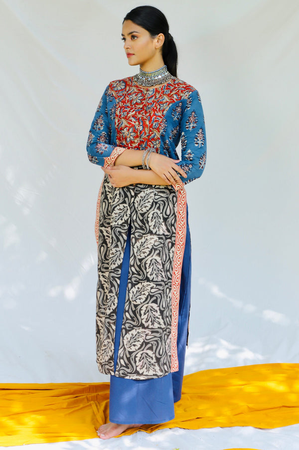 Shuddhi Indigo And Kalamkari Dress