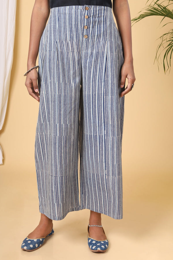 Stone Blue with Aegon Blue Stripes Culottes