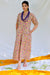 Shuddhi Mustard And Violet Cotton Dress