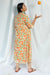 Shuddhi Tulip Print Double Dress With  Sleeveless Dress