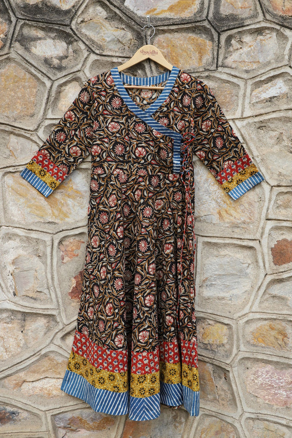 Kalamkari Angarkha Dress Cum Kurta