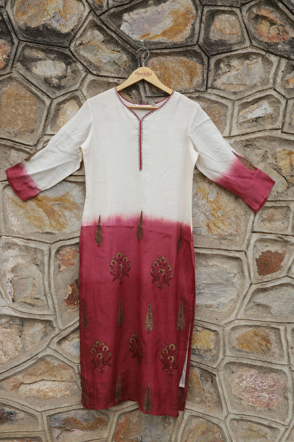 Modal Grape With Ombre Affect Kurta